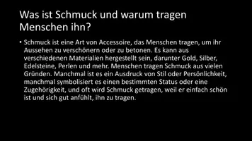 Vorschau - Arbeitsblätter - AB mit Fragen zum Thema "Schmuck" + Lösungsblatt + Infografik - Seite 2