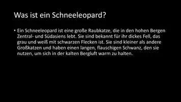 Vorschau - Arbeitsblätter - AB mit Fragen zum Thema "Schneeleopard" + Lösungsblatt + Infografik - Seite 3