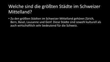 Vorschau - Arbeitsblätter - AB mit Fragen zum Thema "Schweizer Mittelland" + Lösungsblatt - Seite 3