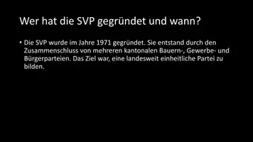 Vorschau - Arbeitsblätter - AB mit Fragen zum Thema "Schweizerische Volkspartei" + Lösungsblatt - Seite 3