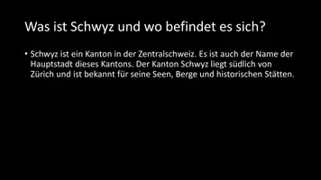 Vorschau - Arbeitsblätter - AB mit Fragen zum Thema "Schwyz" + Lösungsblatt - Seite 2