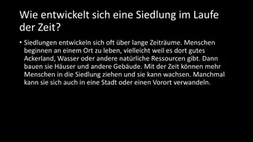 Vorschau - Arbeitsblätter - AB mit Fragen zum Thema "Siedlungen" + Lösungsblatt - Seite 3