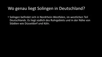 Vorschau - Arbeitsblätter - AB mit Fragen zum Thema "Solingen" + Lösungsblatt - Seite 3