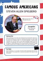 Vorschau - Stationenlernen - Famous Americans - TV and Movies - Deckblatt