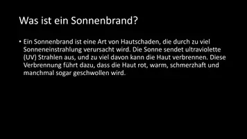 Vorschau - Arbeitsblätter - AB mit Fragen zum Thema "Sonnenbrand" + Lösungsblatt + Infografik - Seite 3