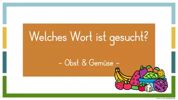 Vorschau - Spiele - Deutsch-Starter: Wörter erraten (Obst & Gemüse) - Seite 2