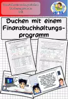 Vorschau - Arbeitsblätter - Buchen mit einem Finanzbuchhaltungsprogramm BwR 8 II Lehrplan Plus - Deckblatt
