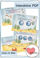 Vorschau - Spiele - Unten im Meer: Interaktive PDF im Matheunterricht - Deckblatt