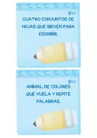 Vista previa - Tarjetas / Manipulativos - TARJETITAS COMPRENSIÓN LECTORA. LIBRETAS Y LÁPICES. - página 2