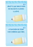 Vista previa - Tarjetas / Manipulativos - TARJETITAS COMPRENSIÓN LECTORA. LIBRETAS Y LÁPICES. - página 3