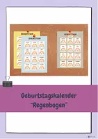 Vorschau - Anderer Materialtyp - Geburtstagskalender "Regenbogen" - Deckblatt