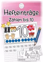 Vorschau - Arbeitsblätter - Hefteinträge 0-10 | Ziffernschreibkurs - Deckblatt