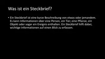 Vorschau - Arbeitsblätter - AB mit Fragen zum Thema "Steckbrief" + Lösungsblatt - Seite 2