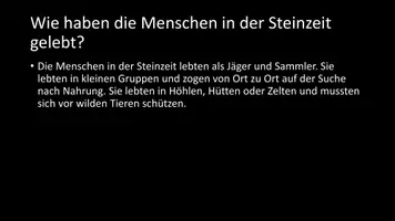Vorschau - Arbeitsblätter - AB mit Fragen zum Thema "Steinzeit" + Lösungsblatt + Infografik - Seite 3