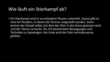 Vorschau - Arbeitsblätter - AB mit Fragen zum Thema "Stierkampf" + Lösungsblatt - Seite 3