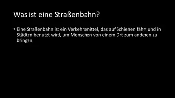 Vorschau - Arbeitsblätter - AB mit Fragen zum Thema "Straßenbahn" + Lösungsblatt - Seite 2