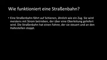 Vorschau - Arbeitsblätter - AB mit Fragen zum Thema "Straßenbahn" + Lösungsblatt - Seite 3