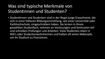 Vorschau - Arbeitsblätter - AB mit Fragen zum Thema "Studentinnen und Studenten" + Lösungsblatt - Seite 2