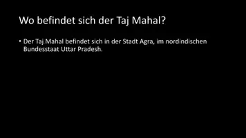Vorschau - Arbeitsblätter - AB mit Fragen zum Thema "Taj Mahal" + Lösungsblatt + Infografik - Seite 3