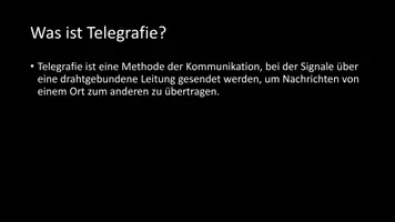 Vorschau - Arbeitsblätter - AB mit Fragen zum Thema "Telegrafie" + Lösungsblatt - Seite 2