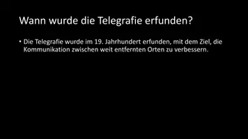 Vorschau - Arbeitsblätter - AB mit Fragen zum Thema "Telegrafie" + Lösungsblatt - Seite 3