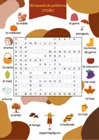 Vorschau - Arbeitsblätter - Búsqueda de palabras - OTOÑO - Seite 2