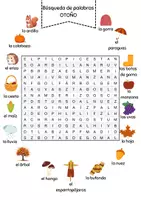 Vorschau - Arbeitsblätter - Búsqueda de palabras - OTOÑO - Seite 3