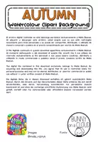 Vista previa - Decoración del aula - Fondos de acuarela Otoño Clipart - página 1