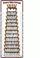 Vorschau - Poster - Geburtstagskalender mit Erinnerungsfeld für nächsten Geburtstag - Seite 3