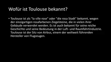 Vorschau - Arbeitsblätter - AB mit Fragen zum Thema "Toulouse" + Lösungsblatt - Seite 2