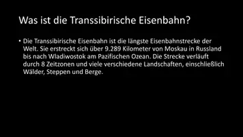 Vorschau - Arbeitsblätter - AB mit Fragen zum Thema "Transsibirische Eisenbahn" + Lösungsblatt + Infografik - Seite 3