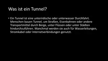 Vorschau - Arbeitsblätter - AB mit Fragen zum Thema "Tunnel" + Lösungsblatt - Seite 2