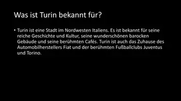 Vorschau - Arbeitsblätter - AB mit Fragen zum Thema "Turin" + Lösungsblatt - Seite 2