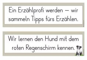 Vorschau - Arbeitsblätter - Erzählen am roten Faden zum Bilderbuch "Der rote Regenschirm" - Seite 3