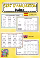 Vista previa - Refuerzo / NEE / Materiales de apoyo - Rúbrica de Autoevaluación en Castellano e Inglés - Portada