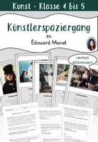 Vorschau - Stundenentwürfe - Künstlerspaziergang - Édouard Manet (vierfach differenziert) - Deckblatt