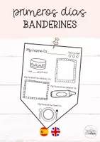 Vista previa - Manualidades / Dibujos para colorear - Todo sobre mí: banderines - Portada