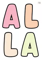 Vista previa - Manualidades / Dibujos para colorear - Todo sobre mí: banderines - página 3
