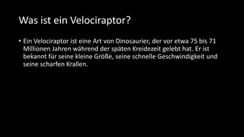 Vorschau - Arbeitsblätter - AB mit Fragen zum Thema "Velociraptor" + Lösungsblatt - Seite 2