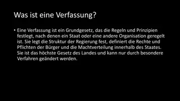 Vorschau - Arbeitsblätter - AB mit Fragen zum Thema "Verfassung" + Lösungsblatt + Infografik - Seite 3