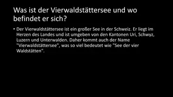 Vorschau - Arbeitsblätter - AB mit Fragen zum Thema "Vierwaldstättersee" + Lösungsblatt - Seite 2