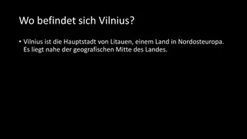 Vorschau - Arbeitsblätter - AB mit Fragen zum Thema "Vilnius" + Lösungsblatt - Seite 2