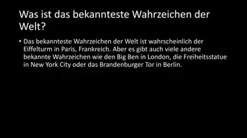 Vorschau - Arbeitsblätter - AB mit Fragen zum Thema "Wahrzeichen" + Lösungsblatt - Seite 3