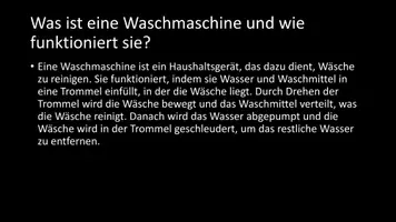 Vorschau - Arbeitsblätter - AB mit Fragen zum Thema "Waschmaschine" + Lösungsblatt + Infografik - Seite 3