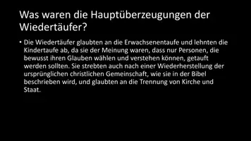 Vorschau - Arbeitsblätter - AB mit Fragen zum Thema "Wiedertäufer" + Lösungsblatt - Seite 3