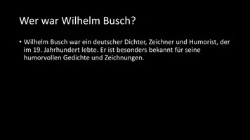 Vorschau - Arbeitsblätter - AB mit Fragen zum Thema "Wilhelm Busch" + Lösungsblatt + Infografik - Seite 3