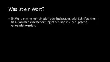 Vorschau - Arbeitsblätter - AB mit Fragen zum Thema "Wörter" + Lösungsblatt - Seite 2