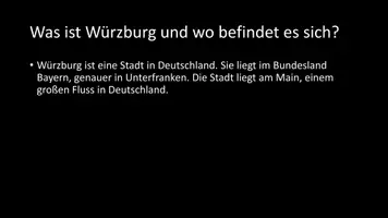 Vorschau - Arbeitsblätter - AB mit Fragen zum Thema "Würzburg" + Lösungsblatt + Infografik - Seite 3