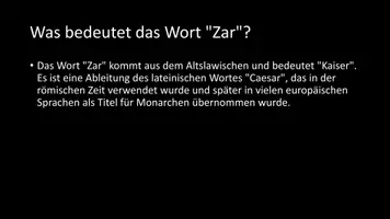 Vorschau - Arbeitsblätter - AB mit Fragen zum Thema "Zar" + Lösungsblatt - Seite 3