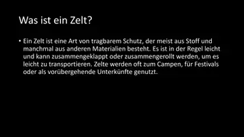 Vorschau - Arbeitsblätter - AB mit Fragen zum Thema "Zelt" + Lösungsblatt - Seite 2